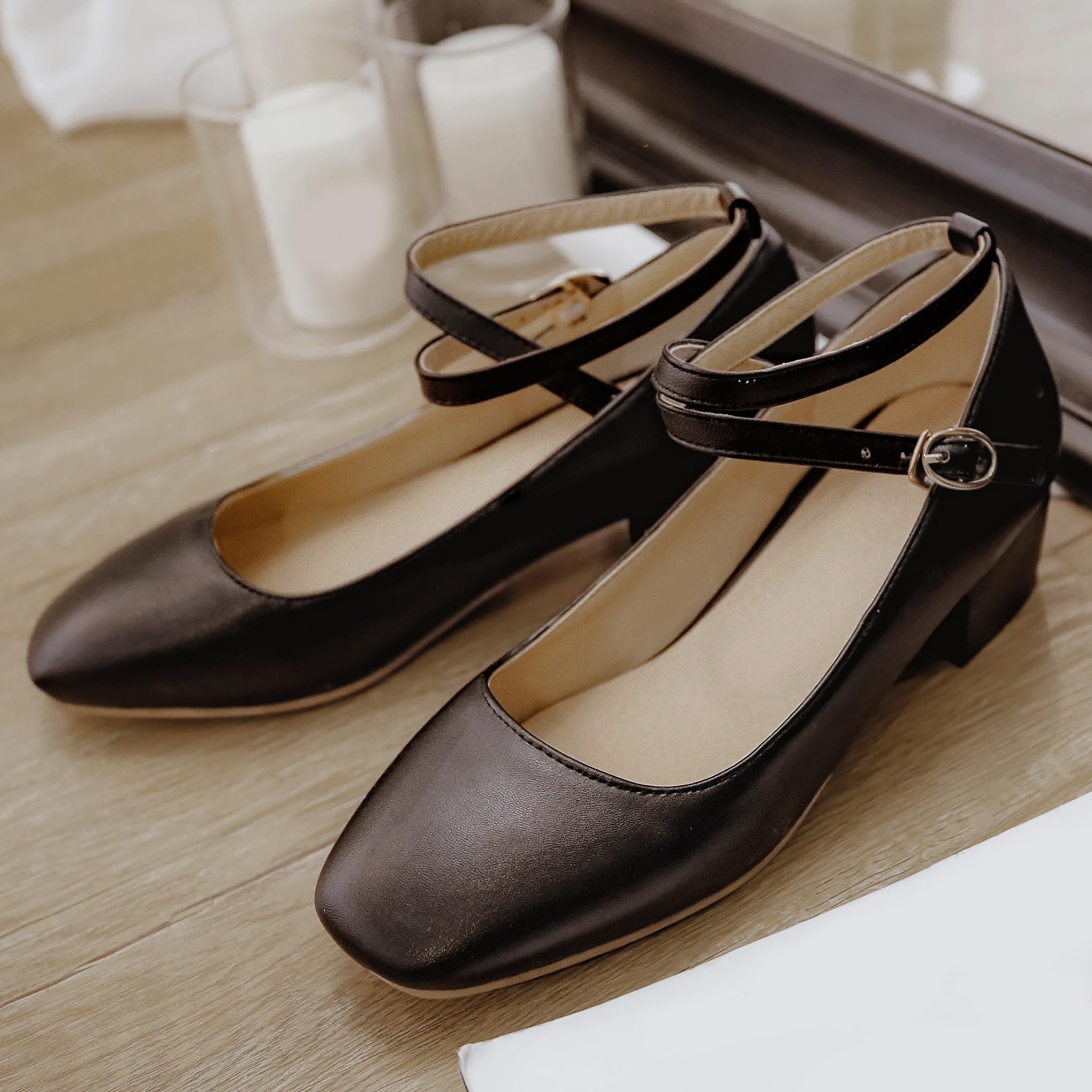 Bviennic Decollete Donna Tacco Largo Medio Numero 33-46