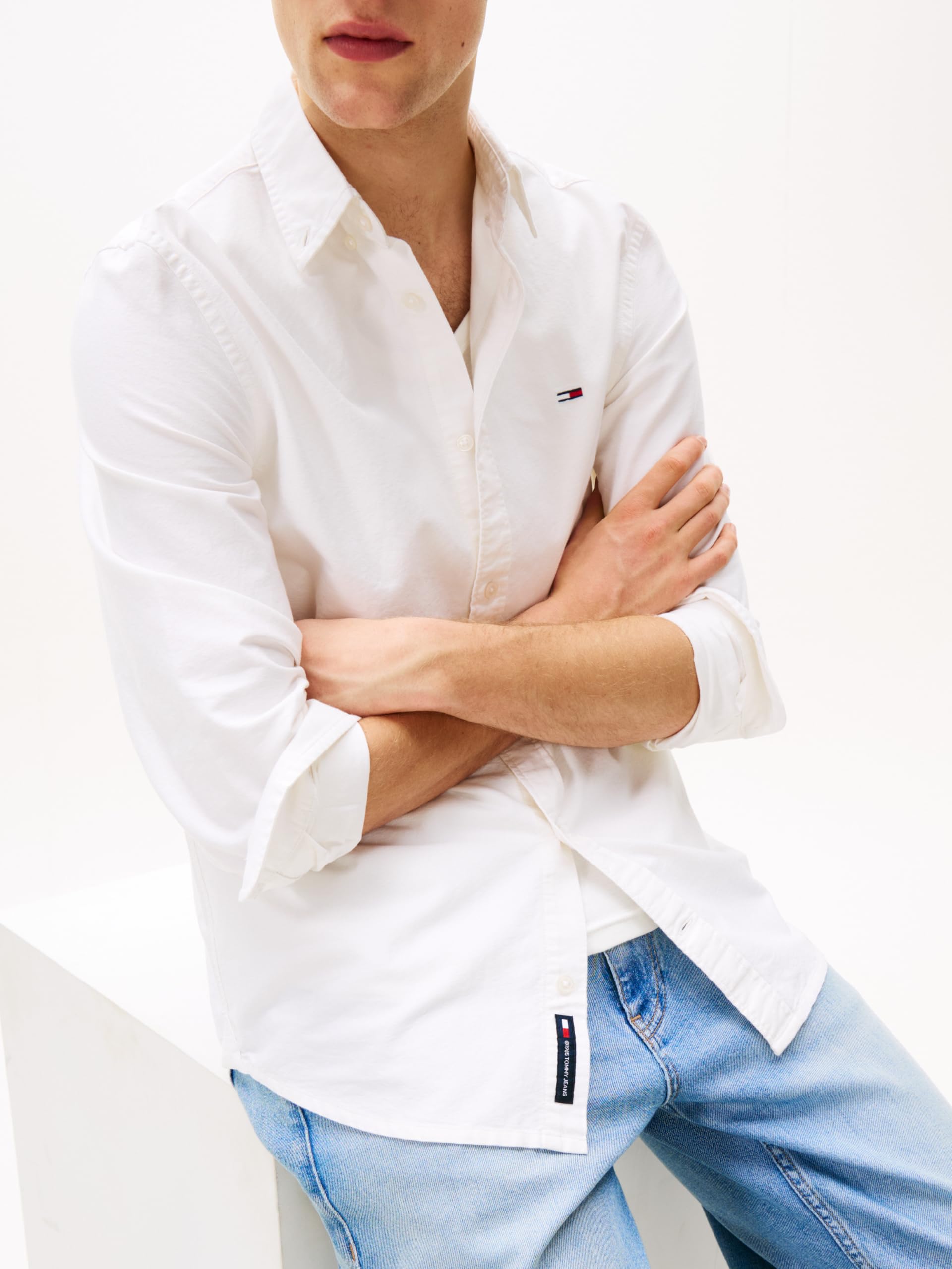 Tommy Jeans Camisa Hombre Oxford Regular Fit