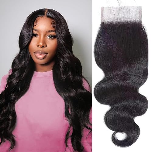 Cierre de 6 x 6, solo 22 pulgadas, nudos blanqueados predespuntados, 6 x 6, cierre de encaje ondulado, cabello humano real indio, cabello humano