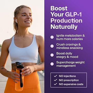 ColonBroom GLP-1 Premium Weight Management Supplement for Women & Men - GLP1 Supports Gut Health, Metabolic Wellness & Appetite Regulation - Vegan, Gluten-Free Diet Capsules | 60 Count