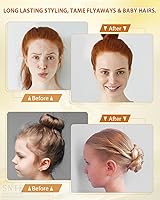 Vista 3 de Samnyte Barra de cera para el cabello, 2 unidades de palitos para cabello Flyaways, crema de peinado no grasa para cabello encrespado, 2.7 onzas x