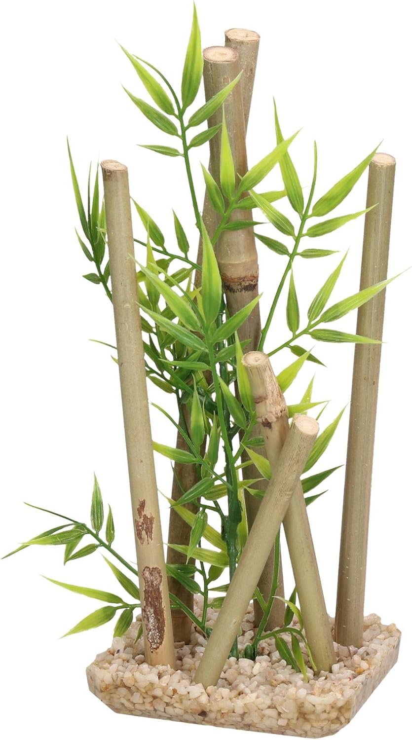 AB Tools Aquatic Aquarium Decor Bamboo Stick Medium Fish Tank Ornament 9x11x25cm