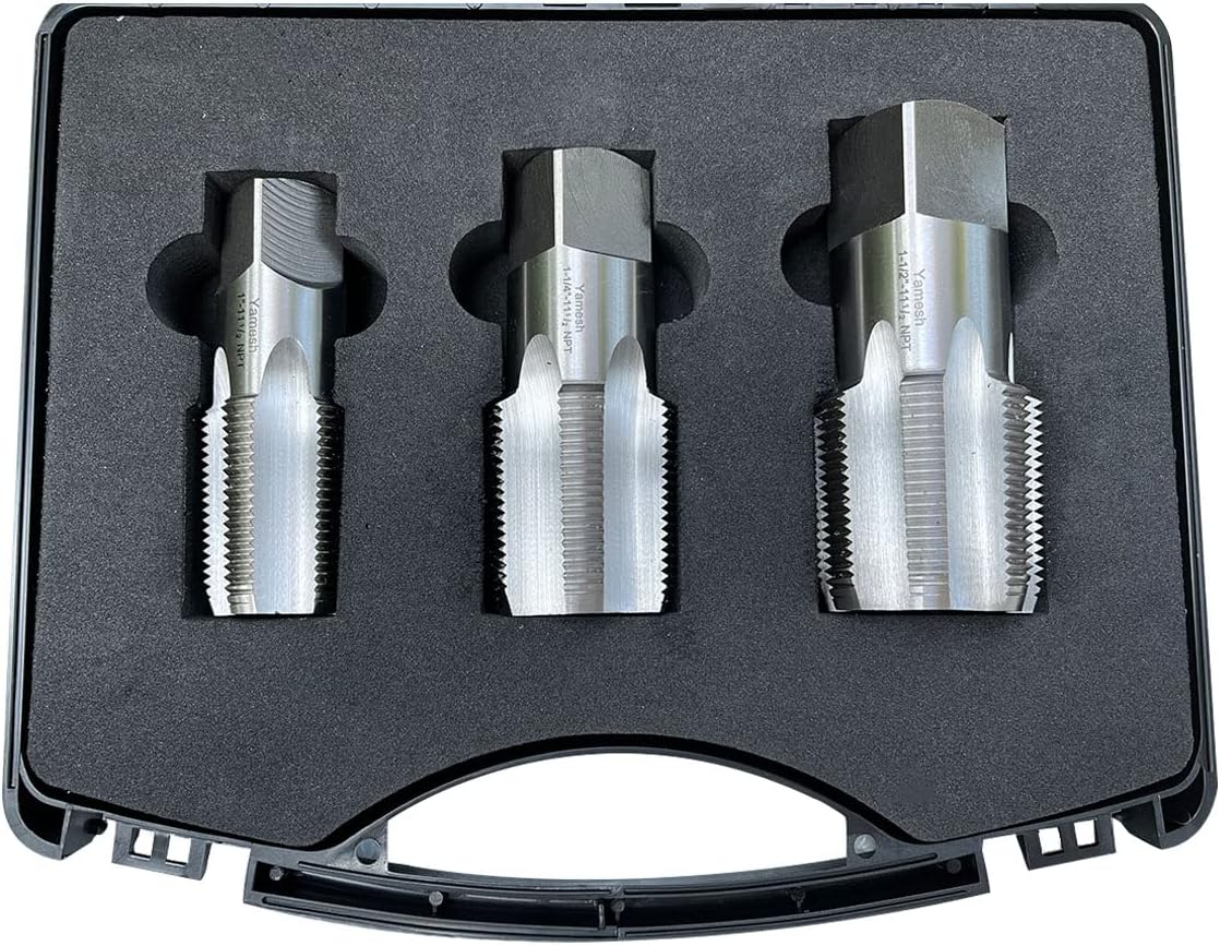 NPT Pipe Tap Set Carbon Steel 1"-11 1/2 1-1/4"-11 1/2 1-1/2"-11 1/2