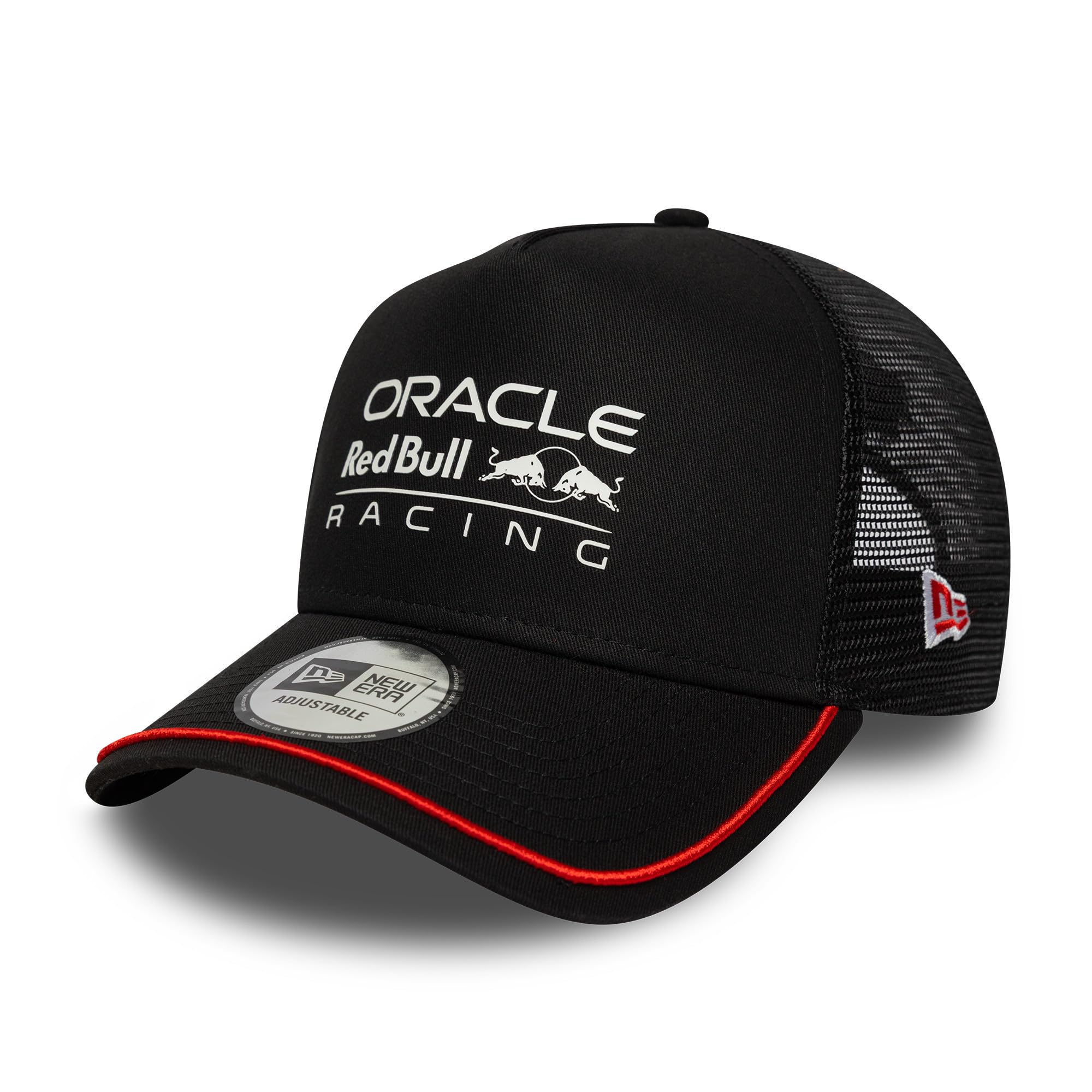 New Era Gorra de béisbol 9Forty Trucker Patch Red Bull F1 Racing para adultos, color negro