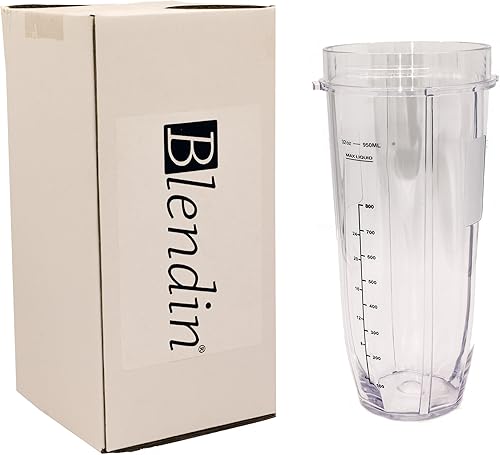 Vista 15 de Blendin Tarro de repuesto compatible con Nutri Ninja Auto-iQ 1000W y Duo Blenders (taza de 18 onzas)