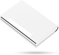 Vista 12 de Padike - Tarjetero profesional de cuero PU y acero inoxidable multitarjeta para hombres y mujeres. Estuche para tarjetas de crédito, carné de Negro