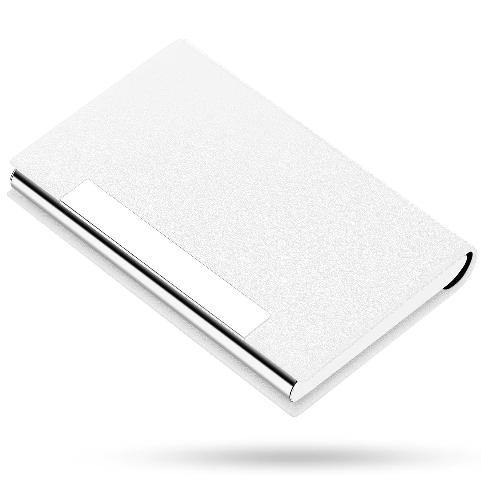 Padike Business Card Holder, Business Card Case Professional PU Leather & Stainless Steel Multi Card Case,Business Card Holder Wallet Credit Card ID