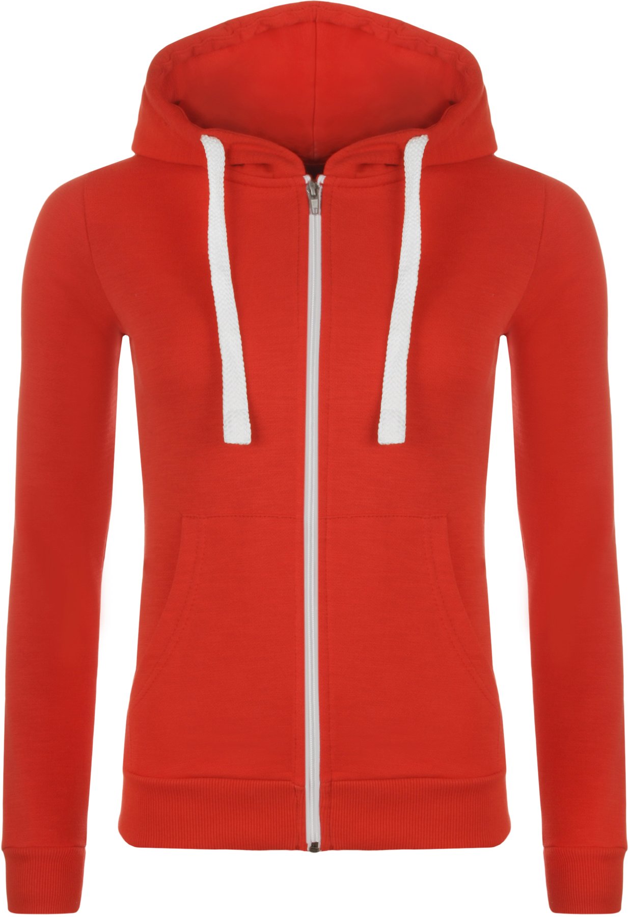 Plus Size Womens Hooded Zipper Ladies Hoodie Long Sleeve Sweat Top Sizes 14-28