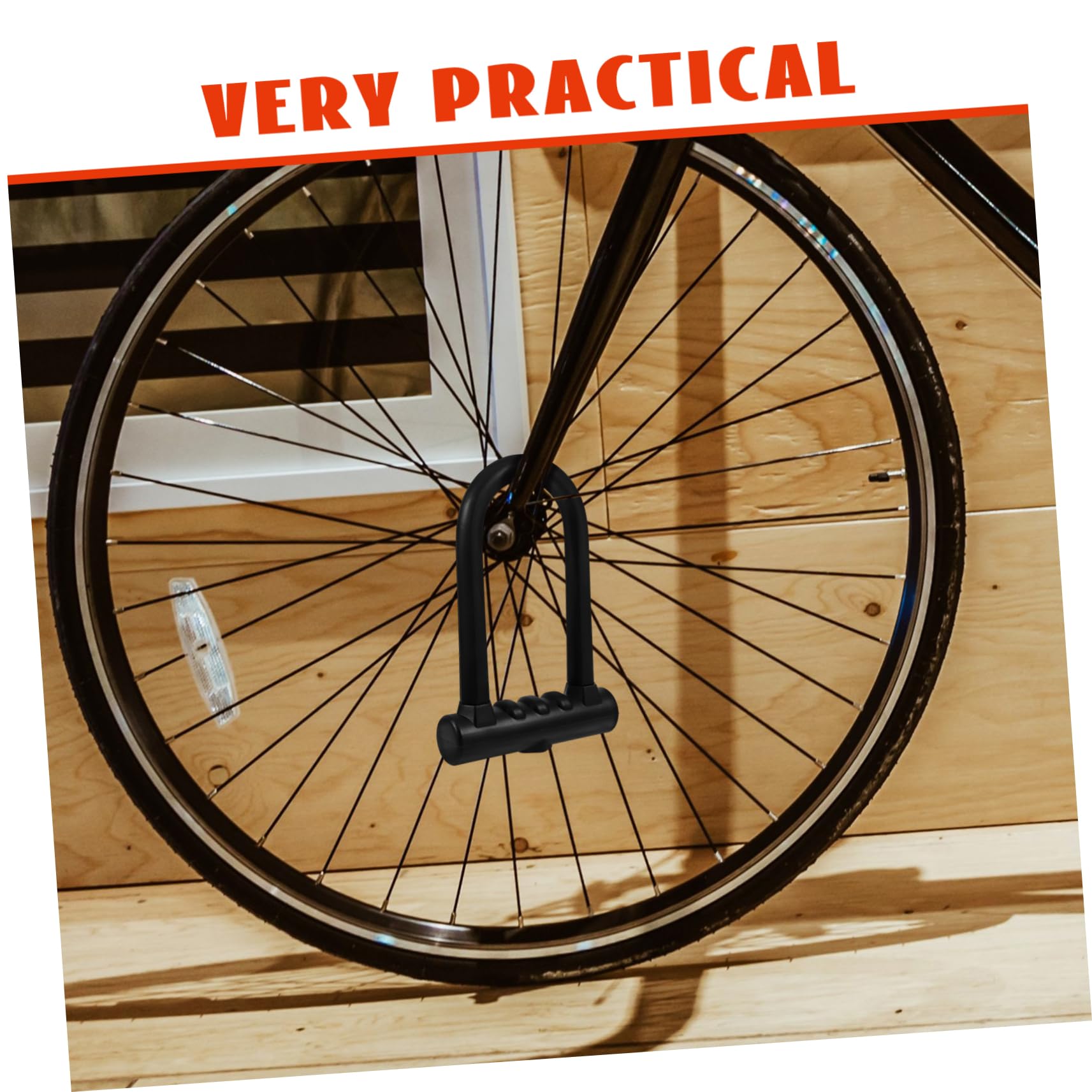 UKCOCO Lucchetto u Per Bicicletta in Ferro e Silicone Design Doppia Apertura e Funzioni Anti-taglio Per Massima Sicurezza