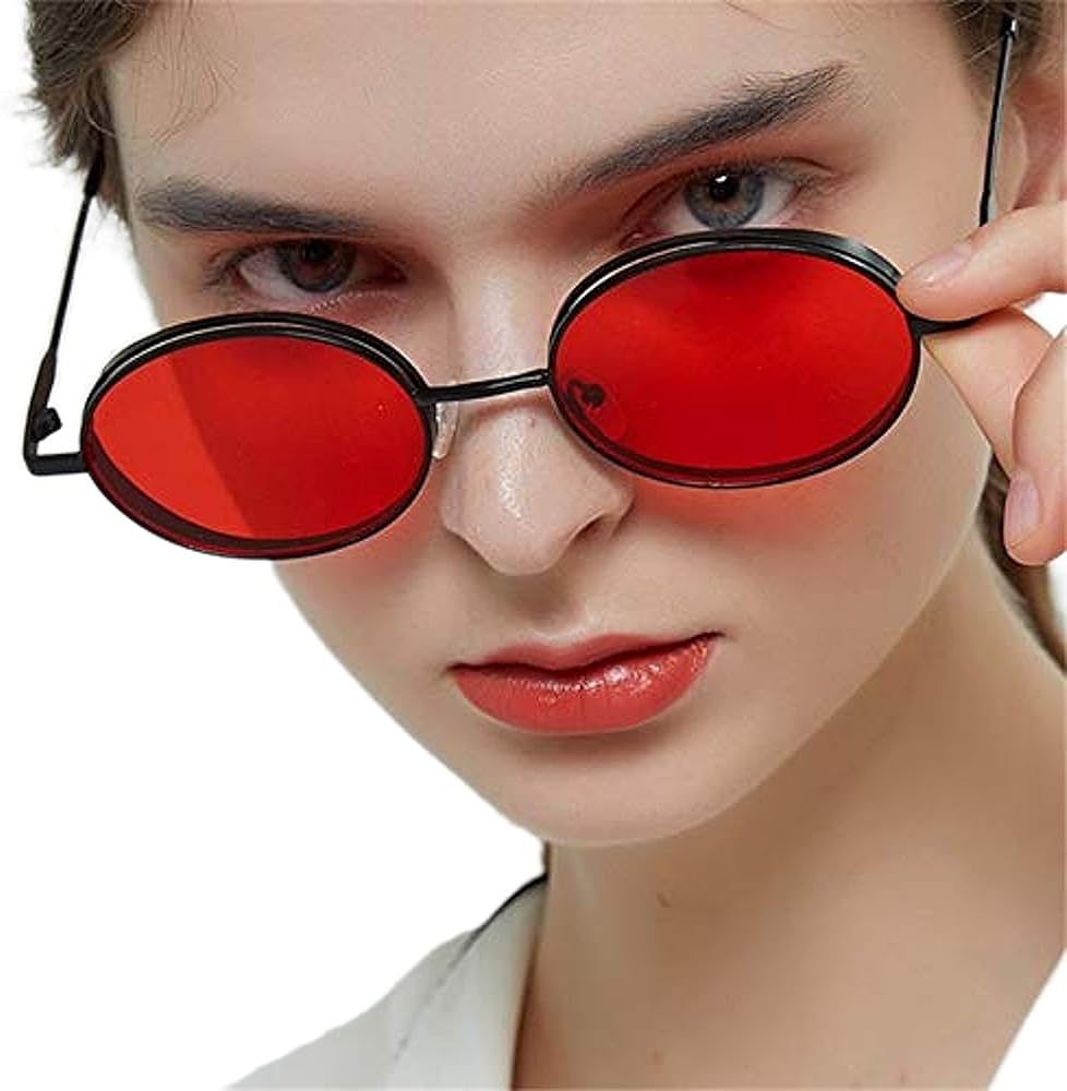 Amazon.co.jp: YOOSKE 金属 ラウンドサングラス 女性 ヴィンテージ