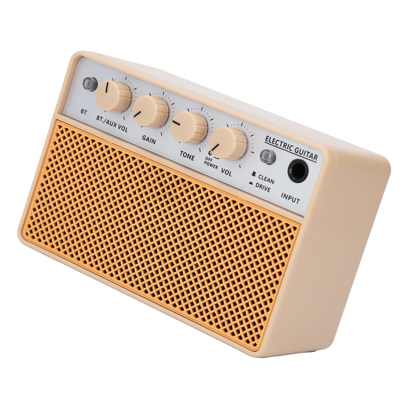 Portable Bass Amplifier, Guitar Practice Amplifier BT and AUX Input 10W Convenient Use for Daily Playing