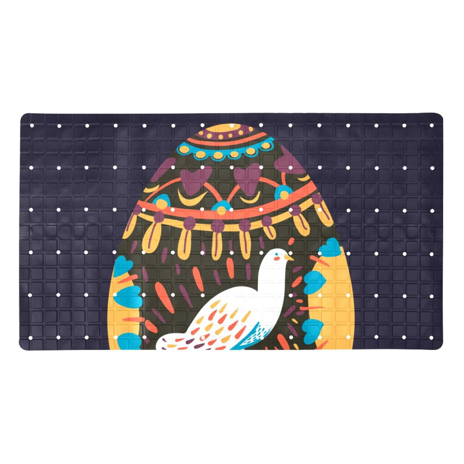 Tapis de bain antidérapant PVC à ventouses assurant un drainage parfait sans glissade