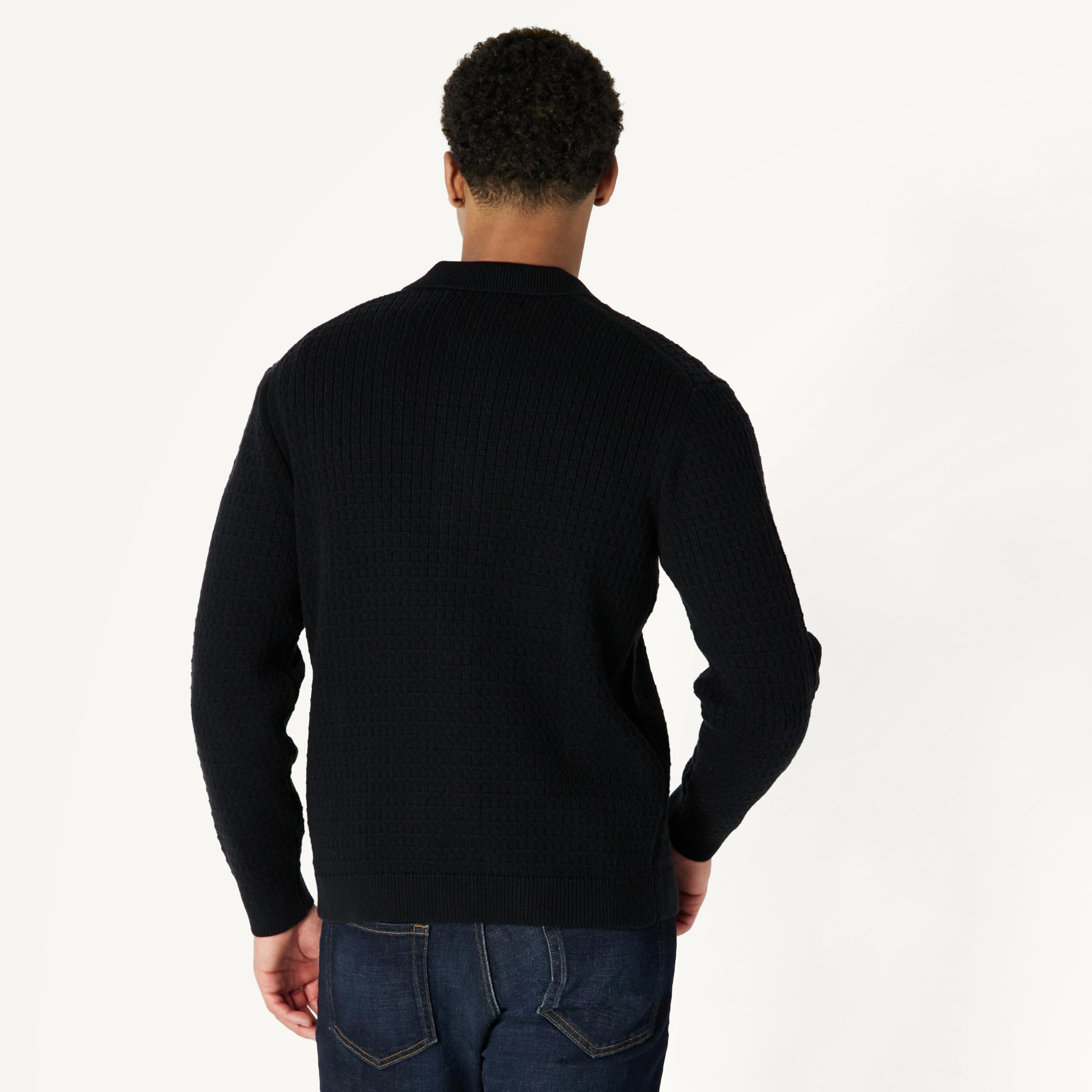Amazon Essentials Uomo Maglione Cardigan con Colletto, vestibilità Comoda