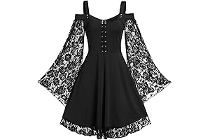 Gothic Witch Halloween Dress: Alluring Grace for Plus Size Divas
