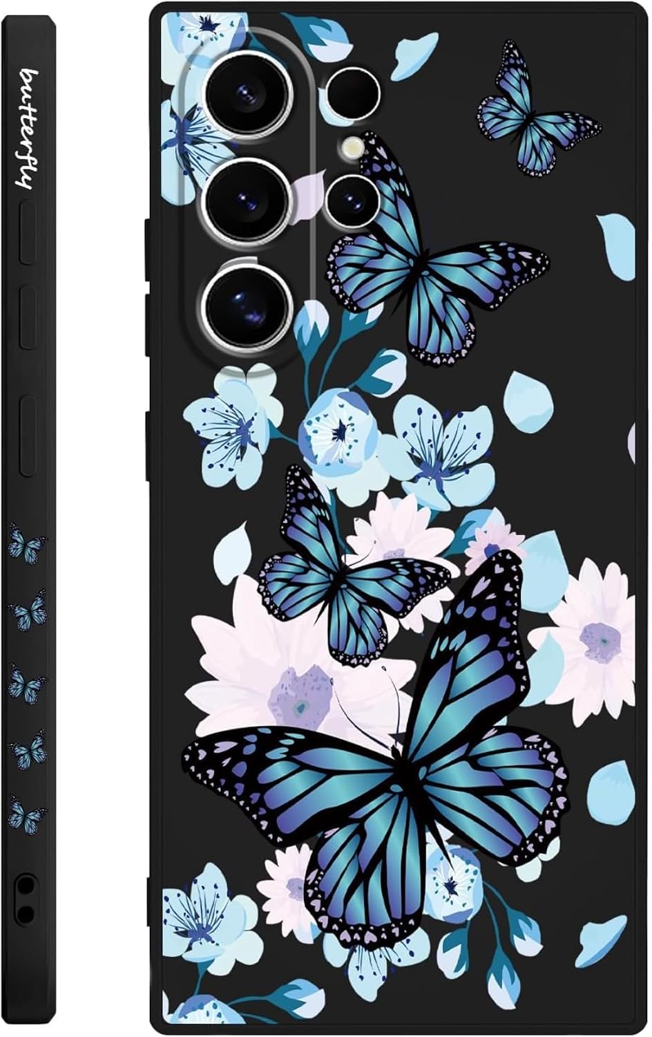 فكره فكره Fekra For Samsung Galaxy S25 Ultra Case Brand Name: فكرة | Compatible Phone Models: Samsung Galaxy S25 Ultra | Color: Aurora Butterfly Black | Compatible Devices: Samsung Galaxy S25 Ultra | Material: Silicone | Water Resistance Level: Not Water Resistant