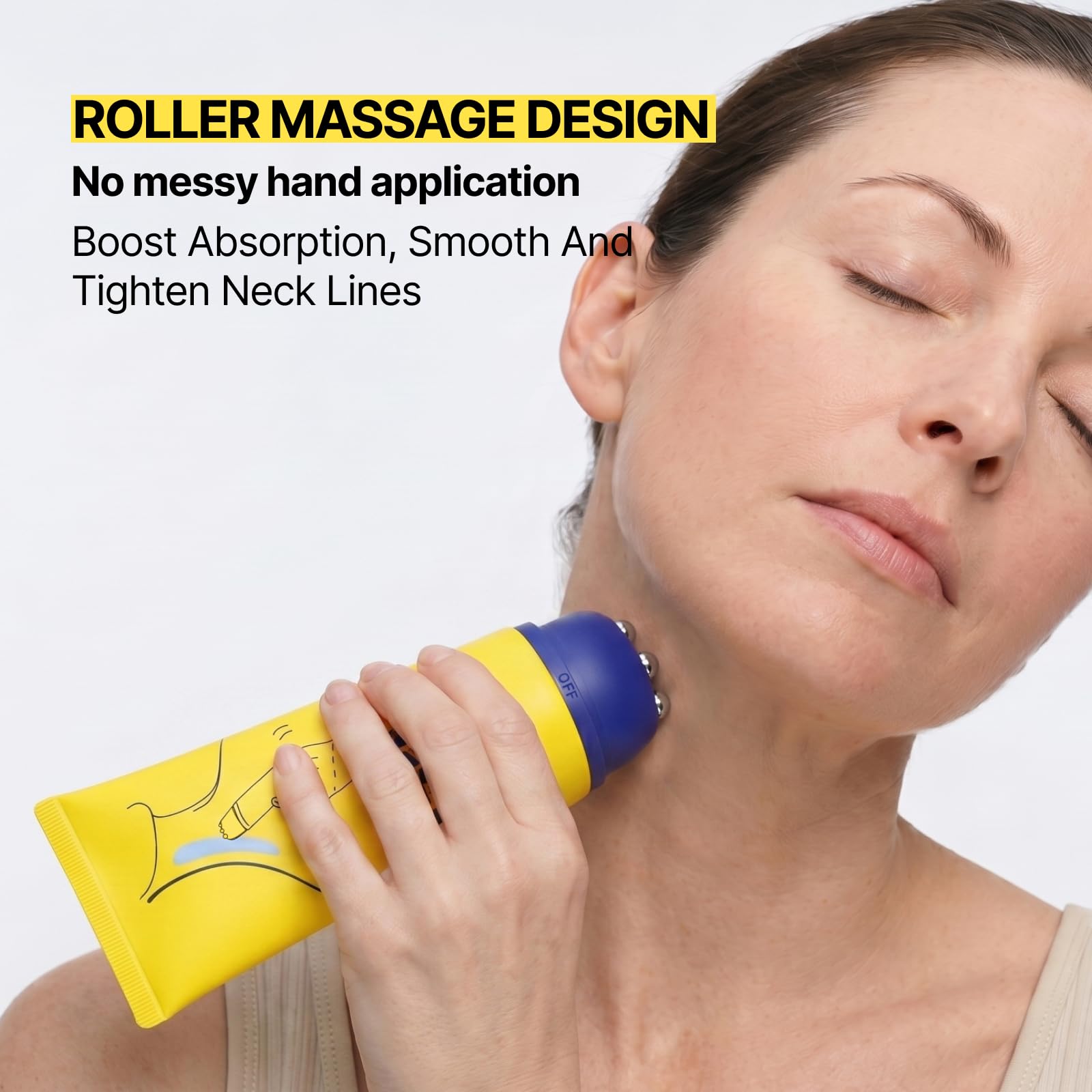Amazon.com: Z:SEA Neck Firming Cream with Roller, Tightening and