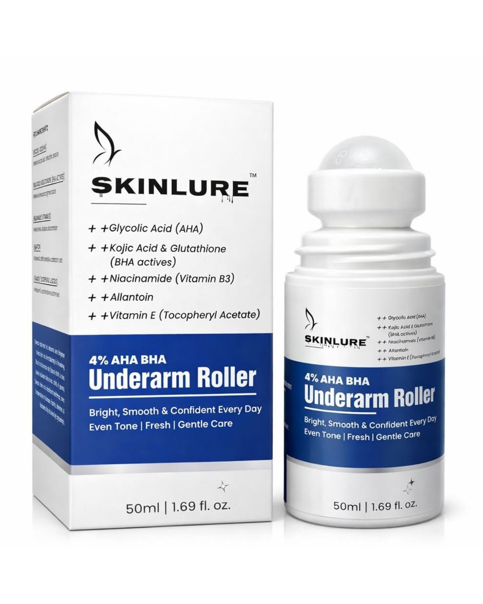 4% AHA BHA Underarm Roll-On with Glycolic Acid, Kojic Acid & Niacinamide, 50 ml-image-41