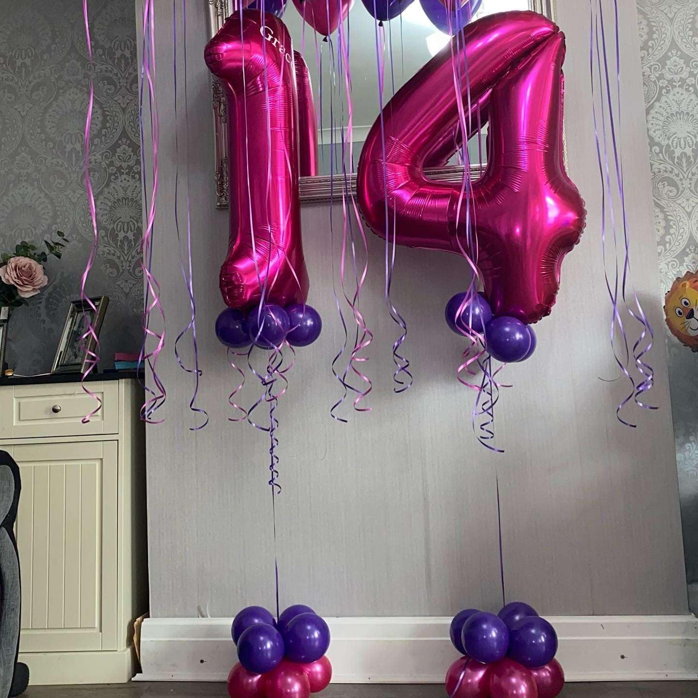 15 Pink Hen Party Latex Balloons - Helium Or Air Fill, Oval Shape, Room Decoration