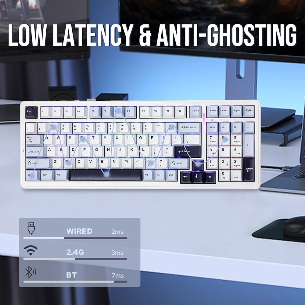 Amazon.com: EPOMAKER x Aula F99 Wireless Mechanical Keyboard