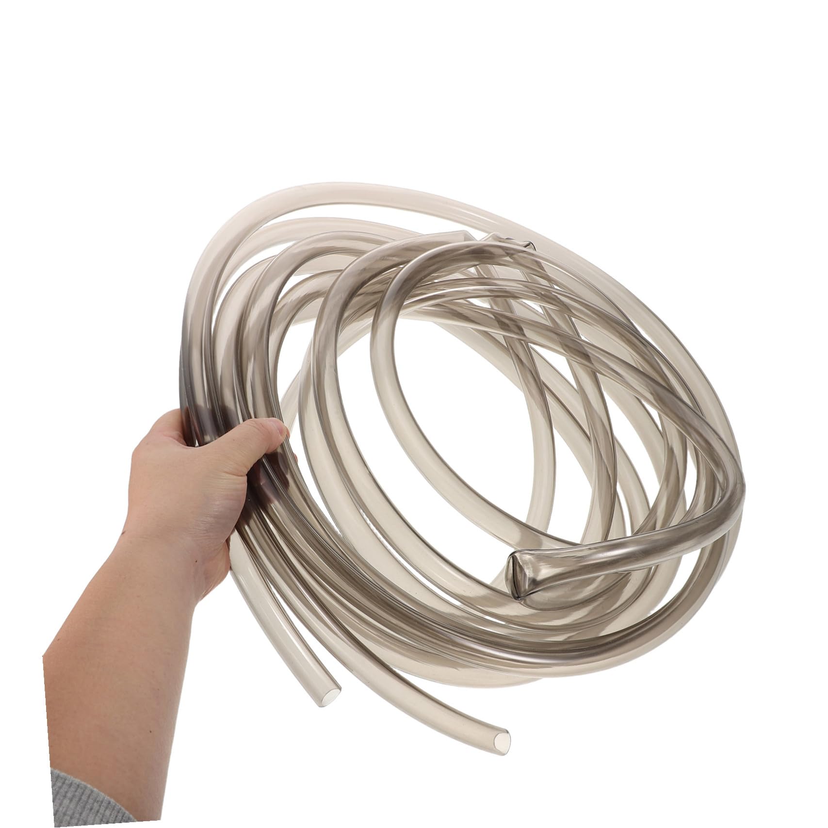 SEWACC Aquarium Siphonschlauch 5m PVC mit Klemme Flexibler Bodengrundreiniger für Wasserwechsel und Kiesreinigung im Aquarium Manueller Aquarien Wasserwechsler für Süß und Salzwasser