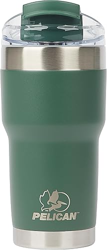 Pelican Hydration Pelican Traveler - Vaso aislado al vacío de 22 onzas, de acero inoxidable, doble pared, con tapa doble, taza de café aislada con disponible en Yaxa Peru