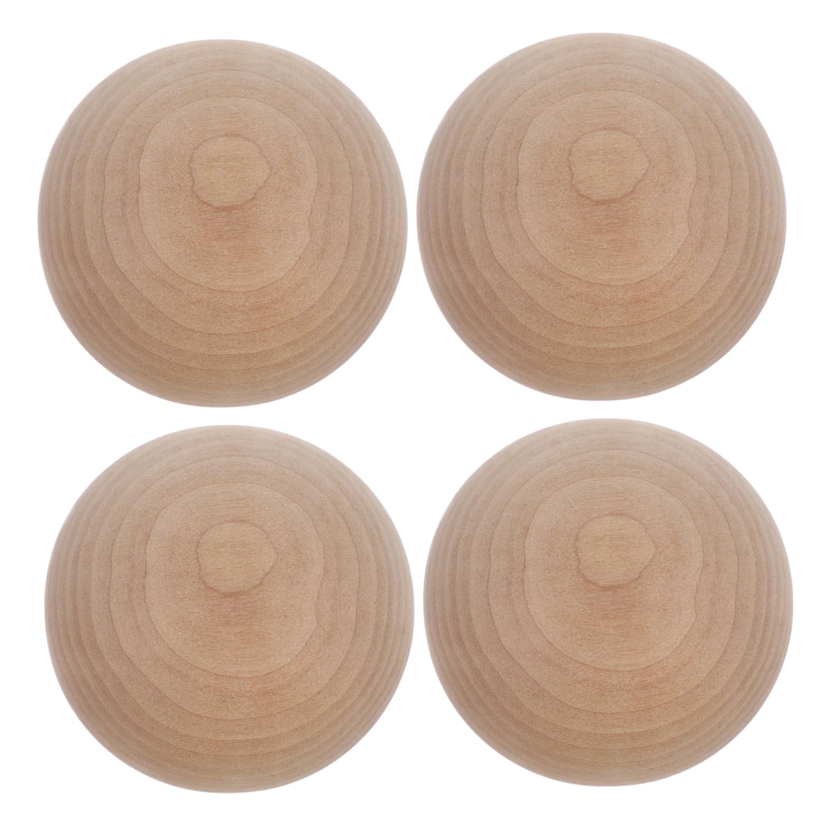 Boules rondes bois naturel brut faciles à peindre pour projets artistiques