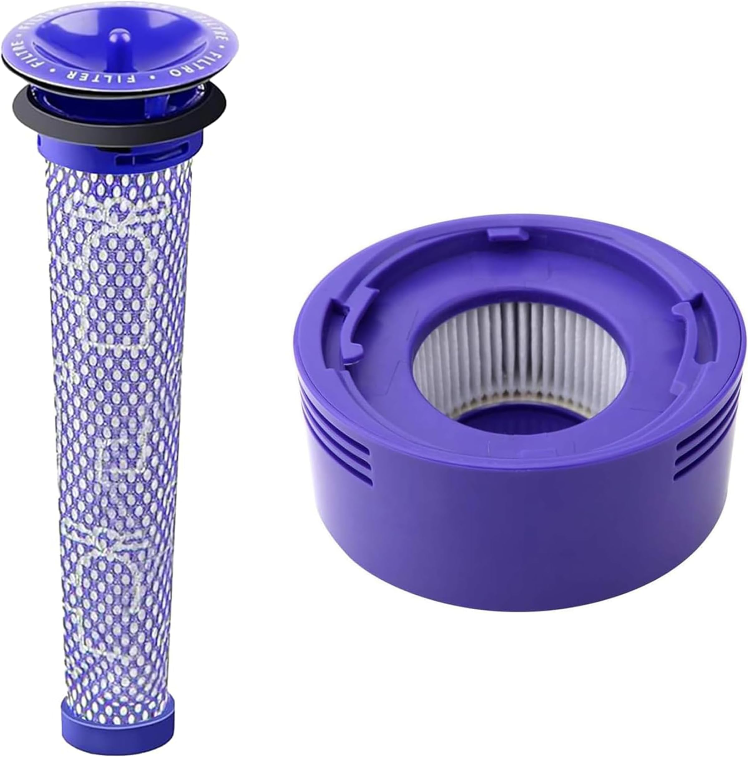 Pre Filter + HEPA Post-Filter kit for Dyson V7, V8 Animal and Absolute Cordless Vacuum, Replacement Pre-Filter (DY-96566101) and Post- Filter (DY-96747801)