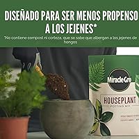 Vista 8 de Miracle-Gro Mezcla para Macetas de Plantas de Interior: Suelo Fertilizado con Perlita para Jardinería de Interiores, Diseñado para ser Menos