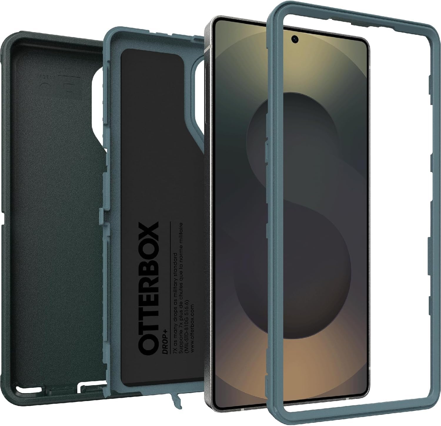 OtterBox Samsung Galaxy S25 Ultra (Only) - Defender Series Case - Sagebrush (Green) - Holster Clip Included, Rugged & Durable, with Port Protection, Wireless Charging Compatible, Non-Retail Packaging