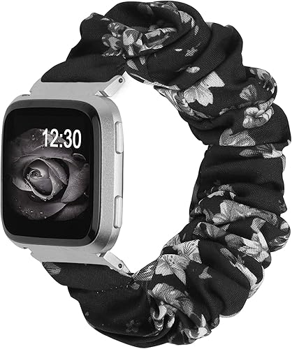 Miniatura 75 de TOYOUTHS - Bandas elásticas para Fitbit Versa/Versa 2/Versa Lite, edición especial para mujeres, niñas, elásticas, de tela, estampadas, de repuesto