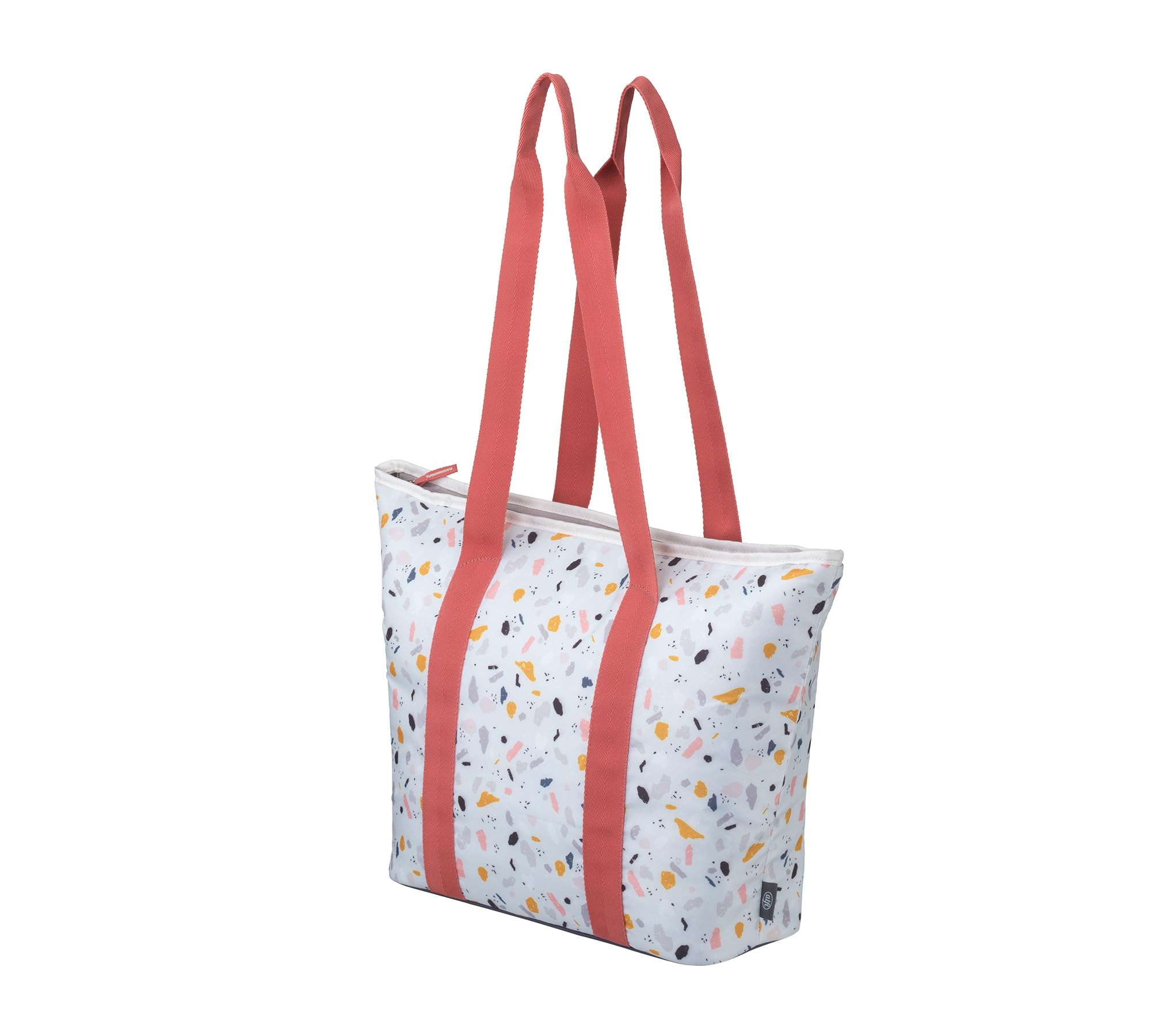 alfi ISO Shopper 17 Litres, Terraczzo, Sustainable Thermal Cooler Bag Made from Recycled PET Bottles, Insulated Shopping Bag for Shopping, Swimming Pool, Sauna, Insulated Bag, Flexible, Washable