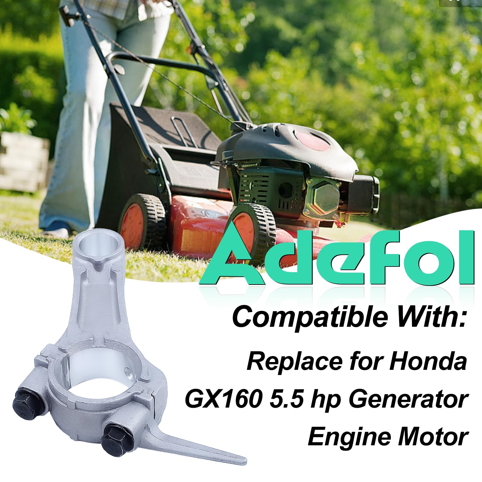 Adefol 68 mm Pistón Anillo Kit para Honda GX160 GX 160 5.5HP Repuestos con Biela Junta Completa Generador Motor