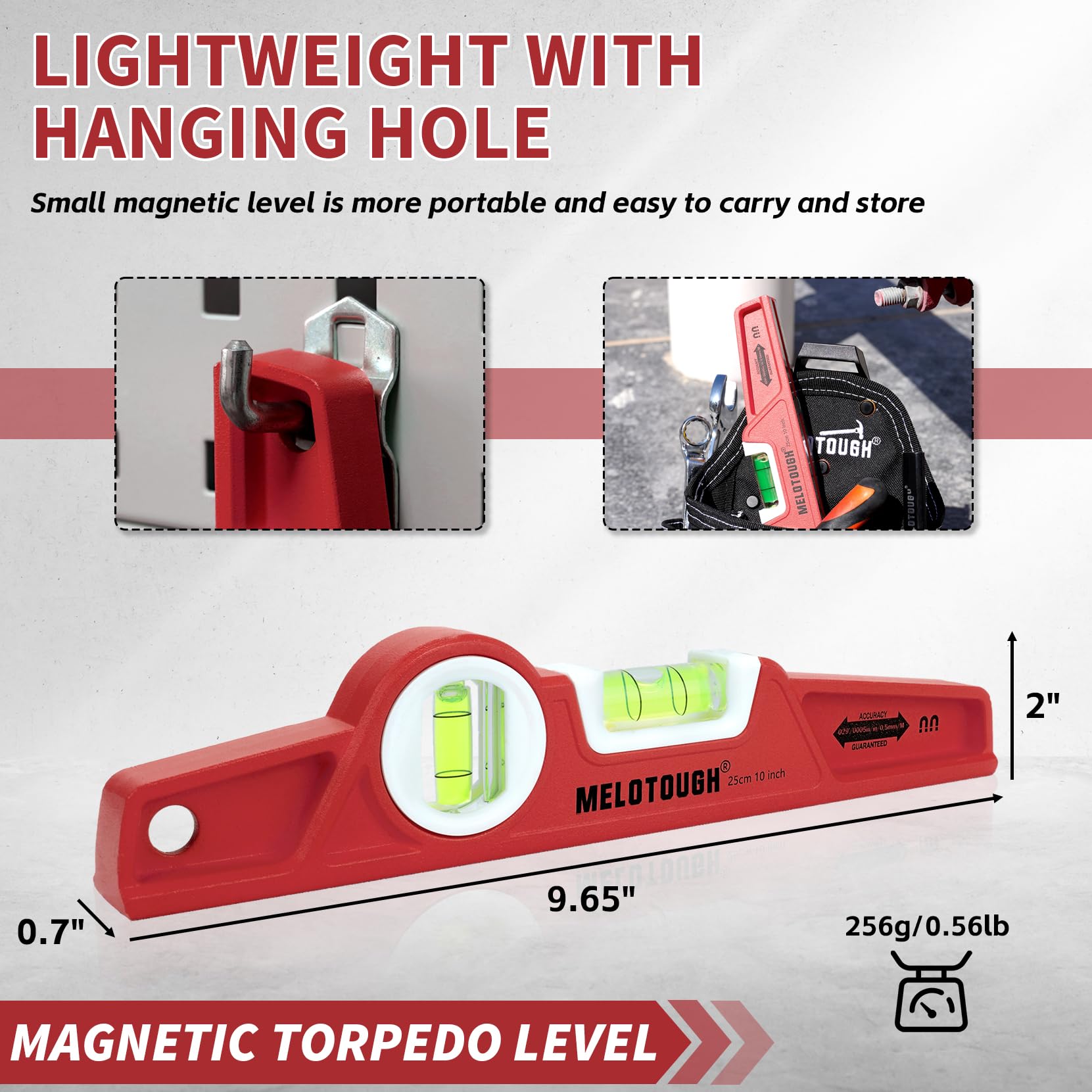 MELOTOUGH Magnetic Level - 2 Pack -6