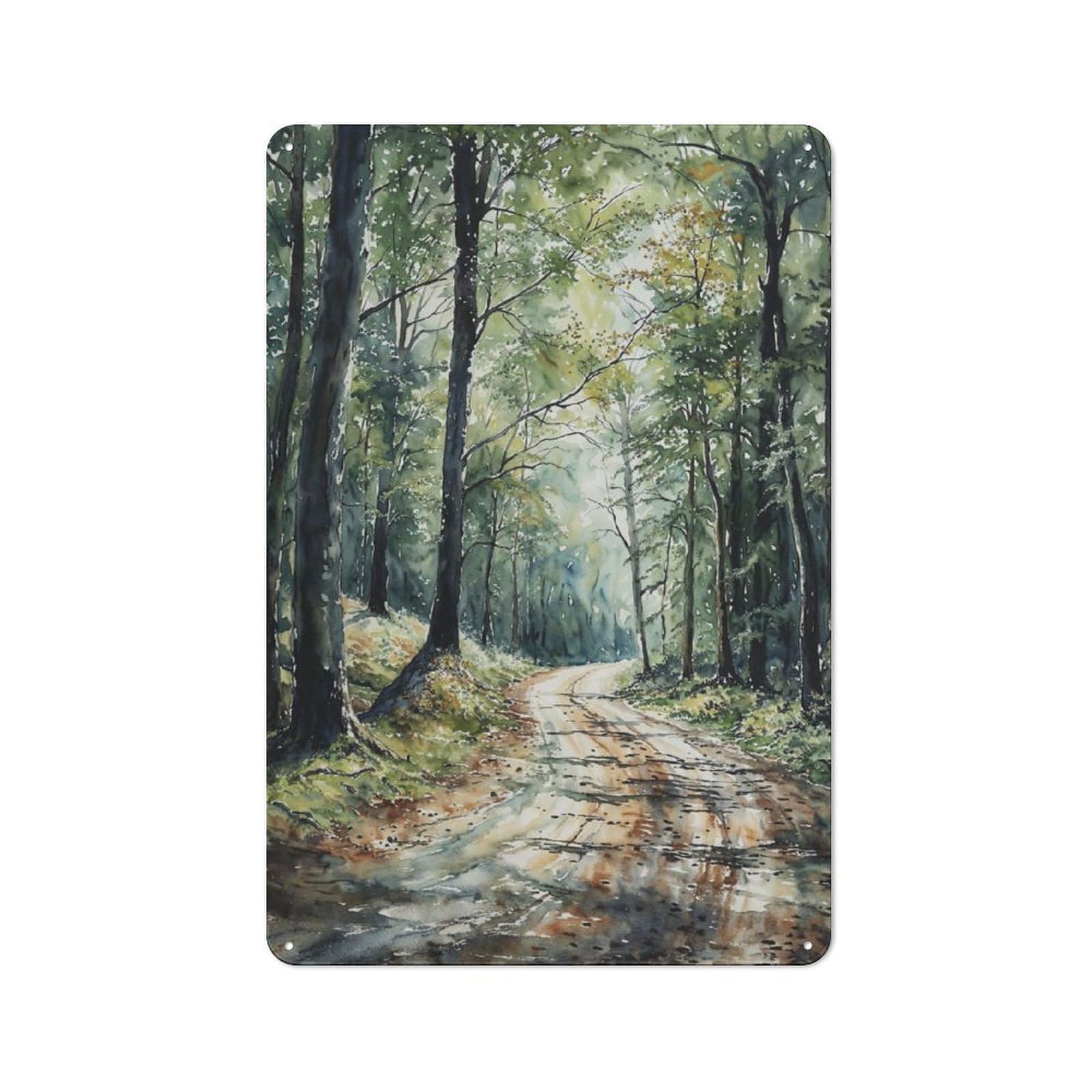 Junmoney Spring Pathway Retro Tin Sign 30X20cm For Workshop Wall, For Collectors Of Retro Metal Wall Decor
