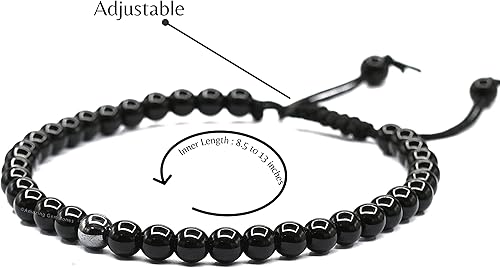 Miniatura 36 de Natural Healing Crystal Bracelet for Women - Mens Bracelet Energy Balancing Gemstones Set - Adjustable Stone Bead Bracelet for Men and Women - Anger