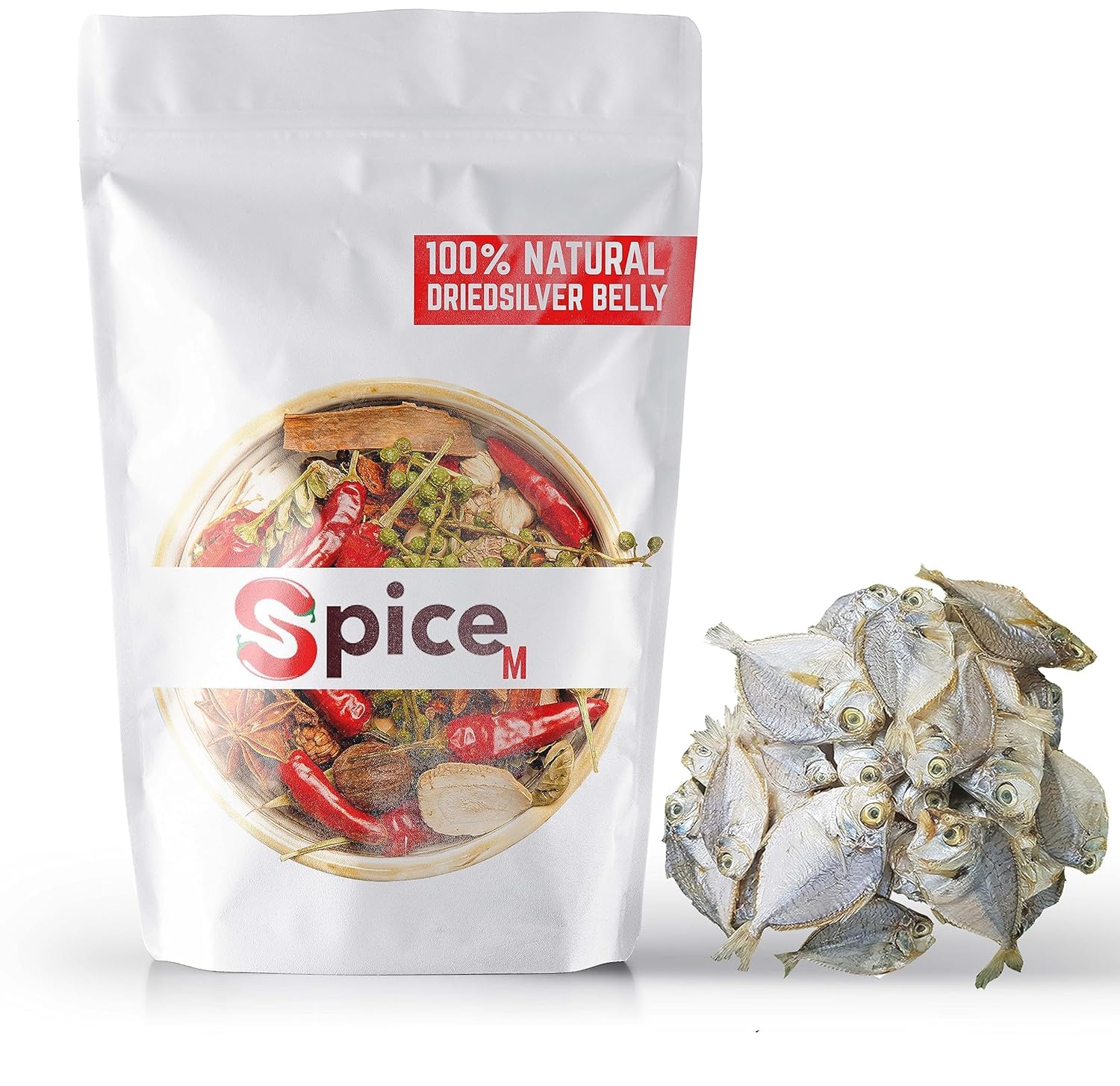 Dry Fish : Kaara (కరా) | Silver Belly I Mullan | Dried COD, ഉണക്ക മുള്ളന്‍ I Pony Fish/Kaara, Kaaral Podi I Kurichi - 50 Grams (2)-image-21