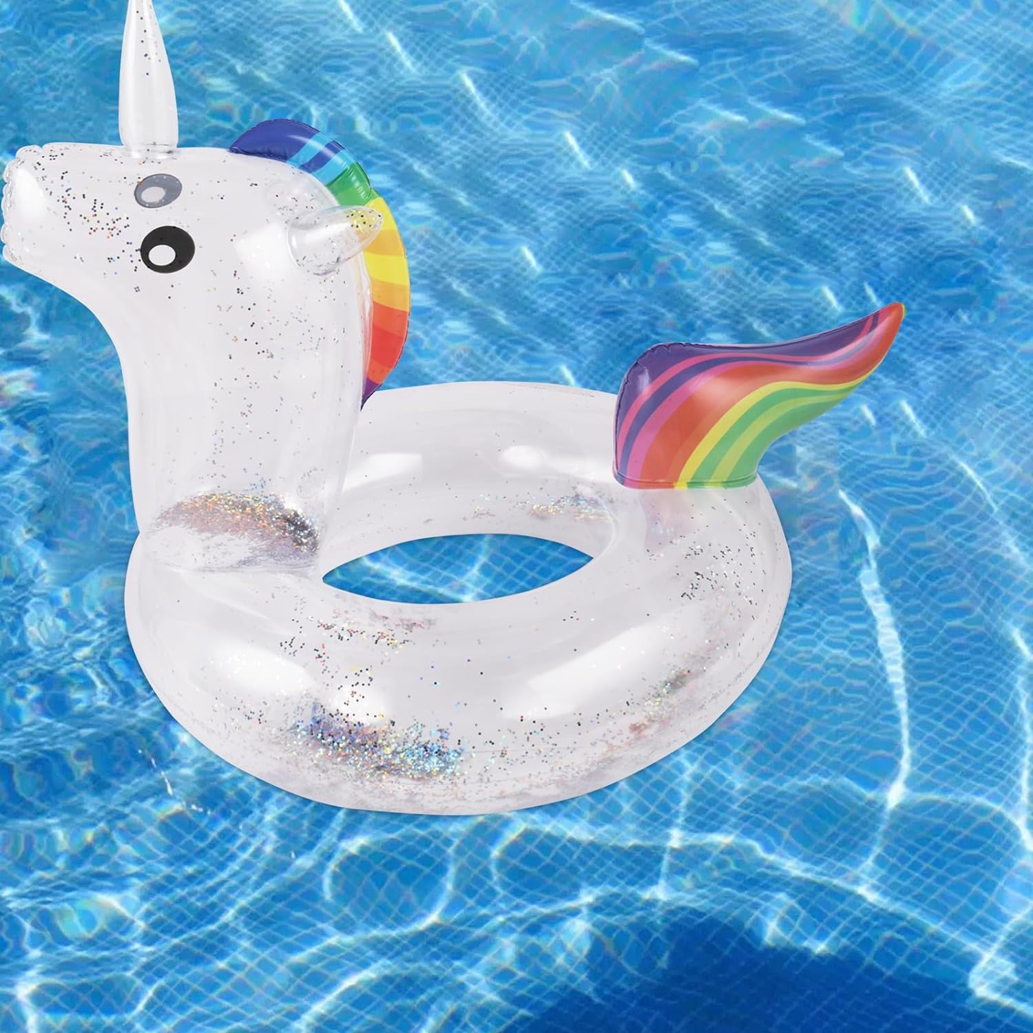 Unicornio Flotador Inflable, Inflable de para Piscina,Unicornio Flotador Inflable Animal Colchón de Aire Flotador Anillo Flotante para Verano Playa Piscina Fiesta Suministros