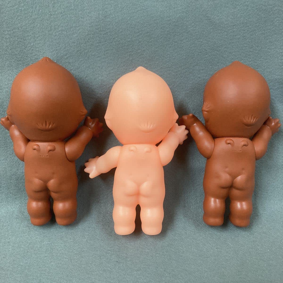 Amazon.co.jp: キューピー人形 3個 昭和レトロ クロンボ 日本製 ソフビ