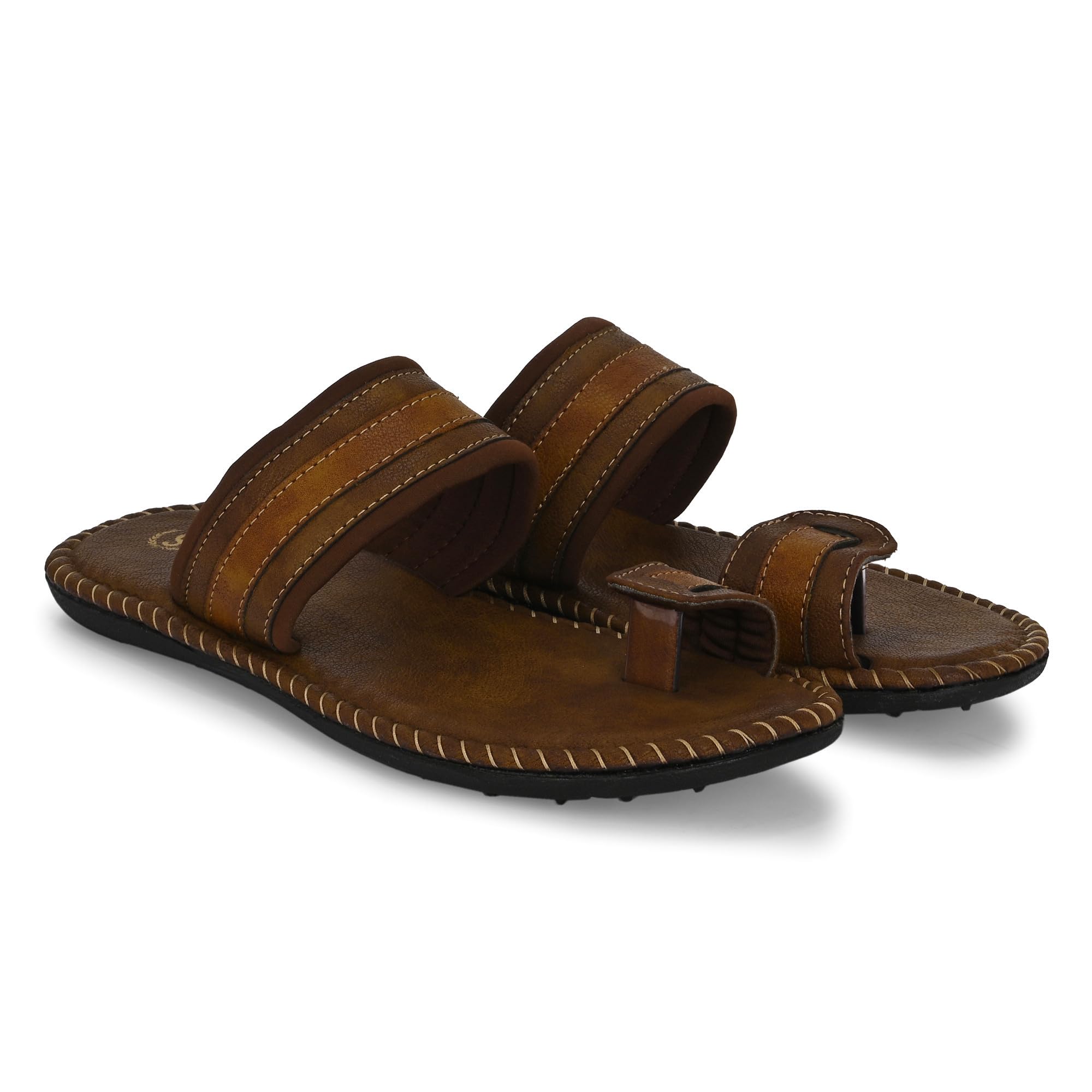 Men’s Casual Thongs, Slippers & Chappals | Khadau Style | Soft, Comfortable & Lightweight | Memory foam insole | Everyday Slippers for Gents | Non slip sole | Casual and Trendy|-image-9