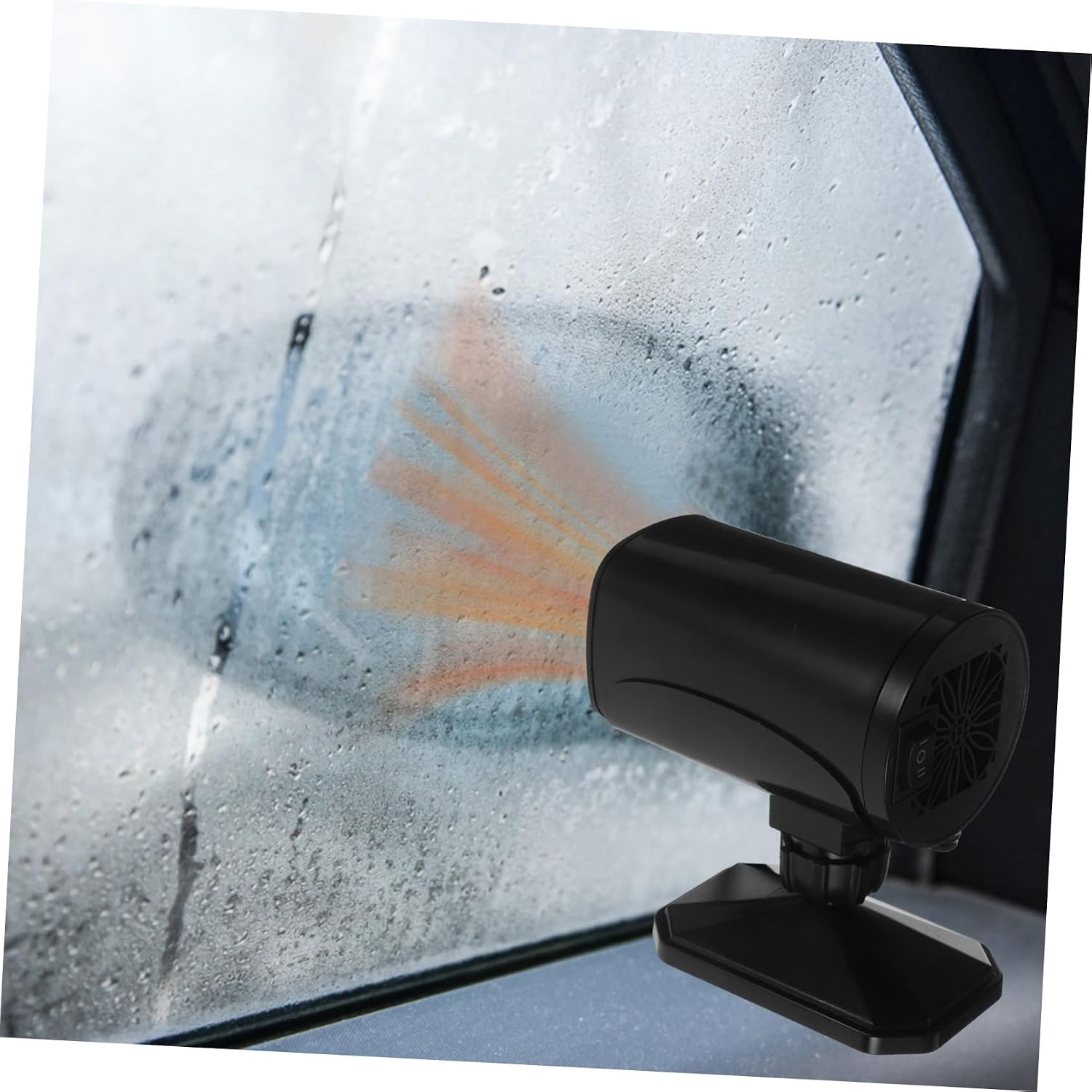 NUOBESTY 12V Portable Car Windshield Heater Defroster Efficient Automotive Heater for Quick Defogging and Frost Removal Compact Design for and Use