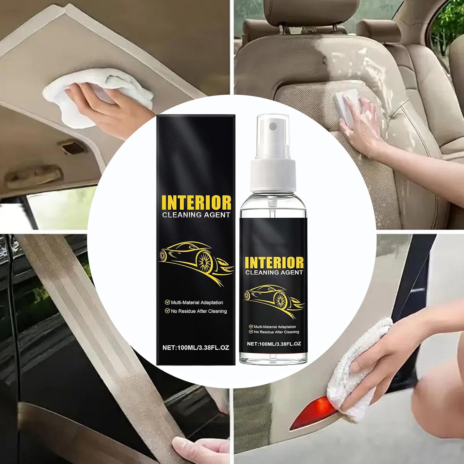 Vehicle Interior Cleaner 100ml Interior Trim Dressing Spray for Car