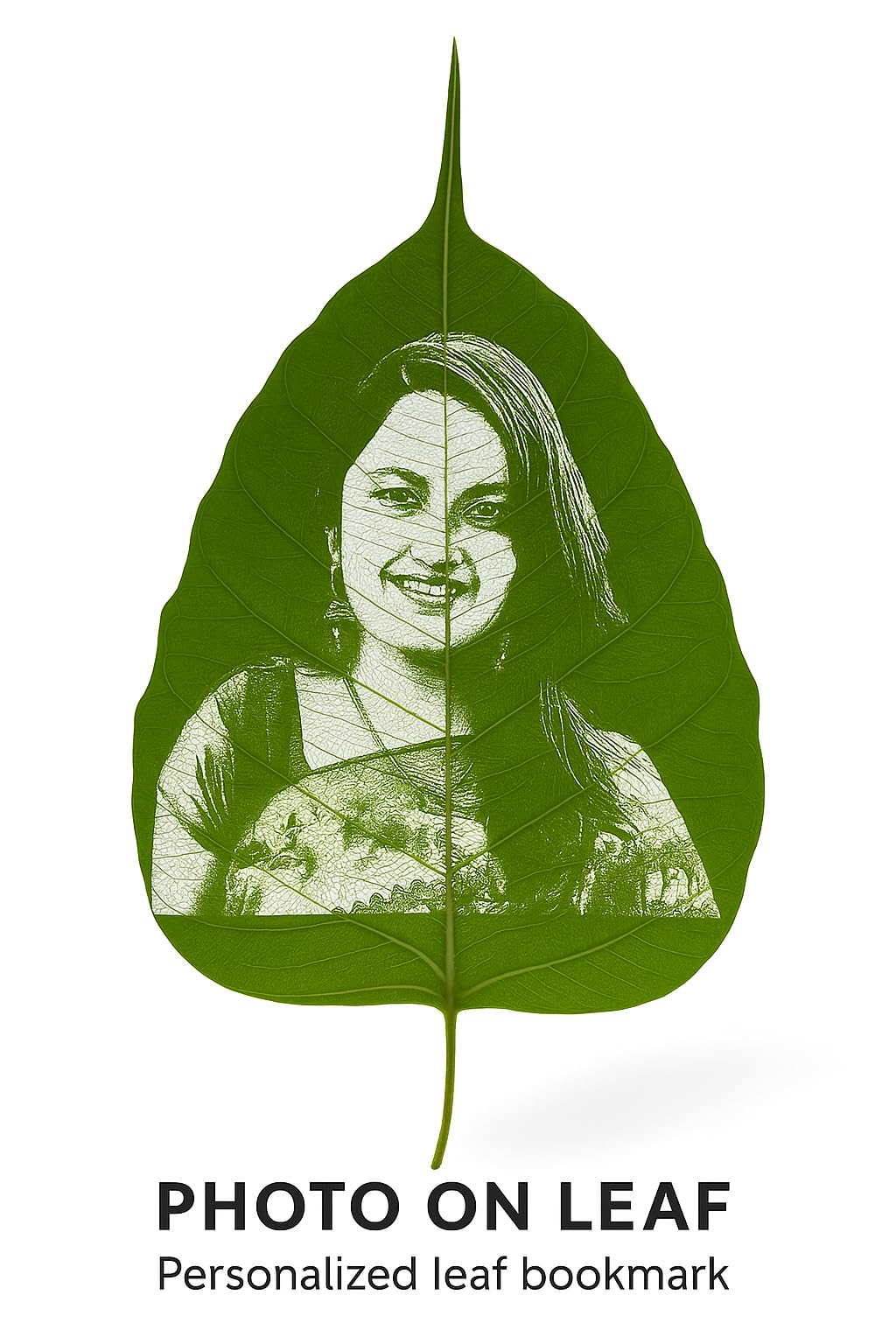 Al - Qahhar Customized Leaf Carving Art in Natural Leaf perferct gift for Birthday, Anniversary, Marriage, Christmas, Newyear, Wedding,Father's day,Mom, Sister,Brother,Thankyou gift 1004-picture-52