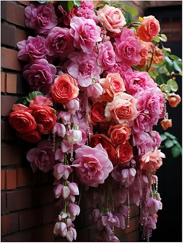 CAPITUNEISKINEPA Climbing Rose Flower Posters Gifts - Posters Aesthetic Large Poster 24" x 36"