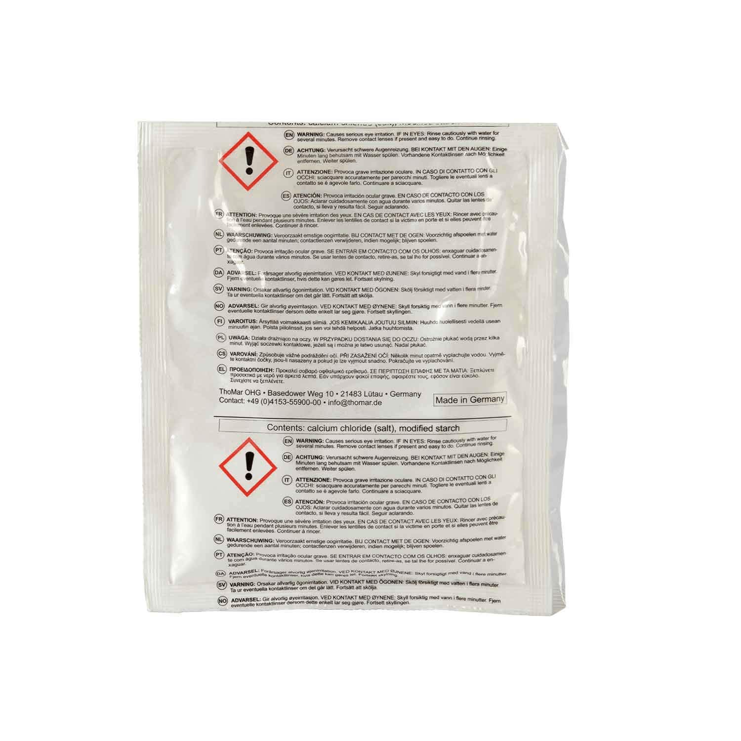 Container-Trockenmittel 100 x 125 g | Trockenmittelbeutel für flexible Verteilung | Feuchtigkeitsschutz bei Transport und Lagerung
