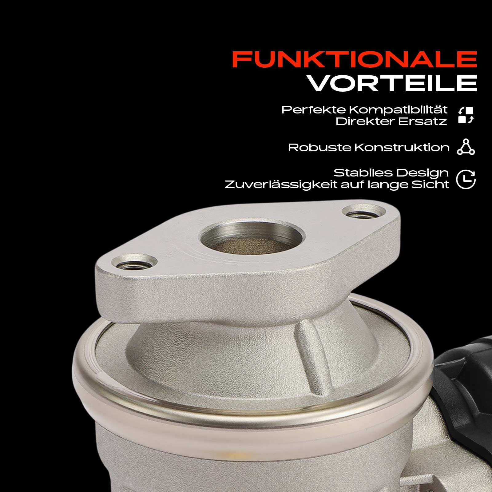 Frankberg Sekundärluftpumpsystem Sekundärluftventil mit Dichtung Kompatibel mit Golf IV 1J1 A3 8L1 Golf IV Variant 1J5 B.o.r.a 1J2 Replace# 06A131229,022131101F
