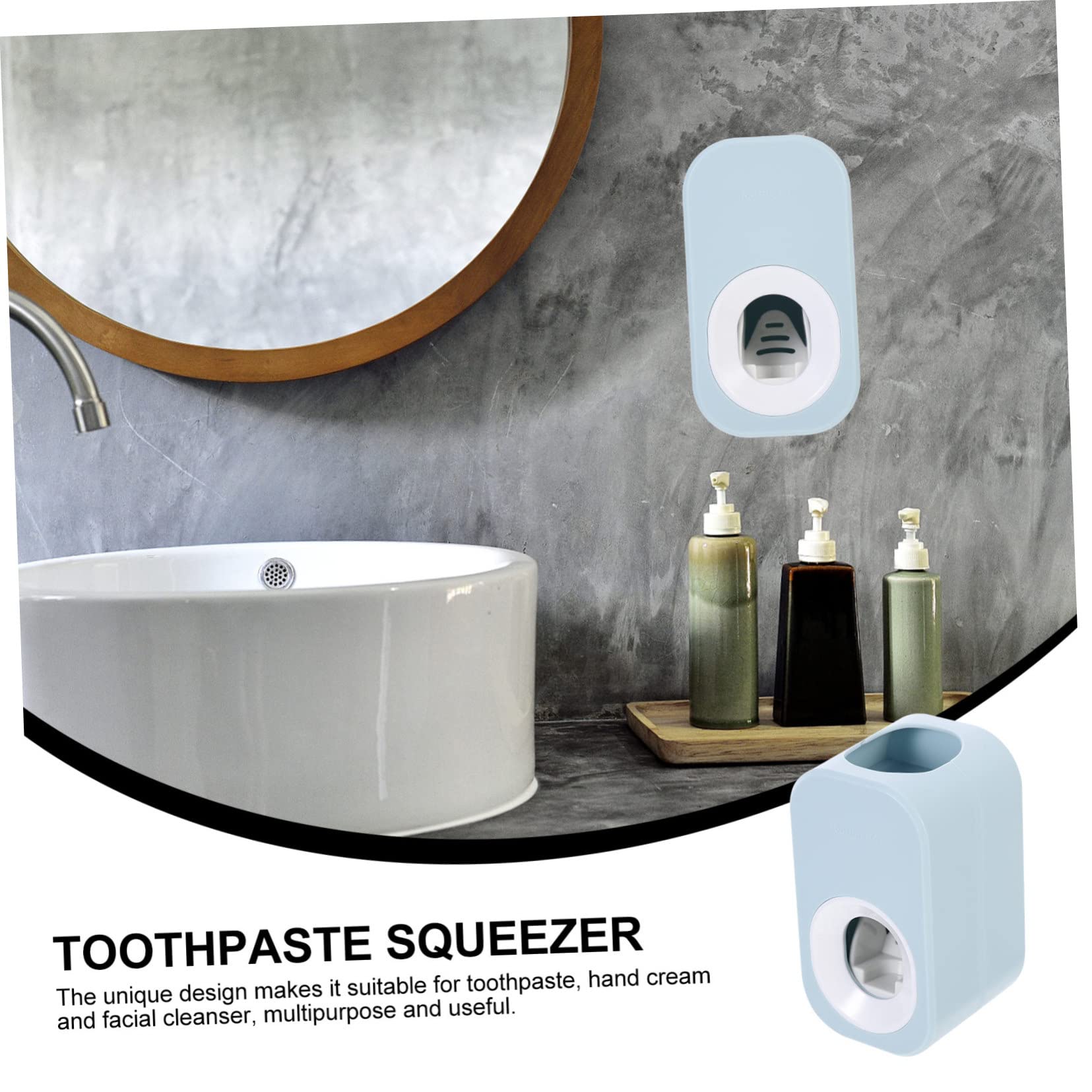 Gogogmee Hanging Toothpaste Squeezer Roller Wall Dispenser for Adults Plastic Toothpaste Wringer Convenient Home Gadget