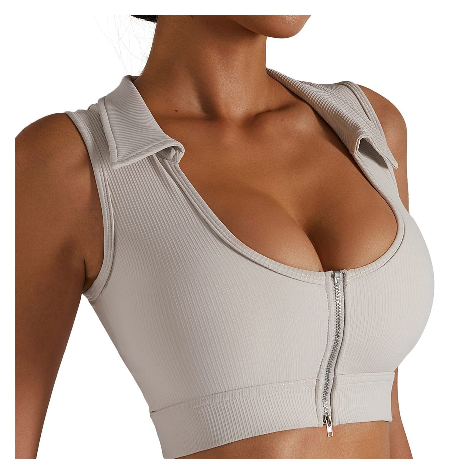elastyczne biustonosze sportowe dla kobiet wysokie wsparcie wyściełany bezszwowy biustonosz do jogi zbiorniki kompresyjne croptop bralette