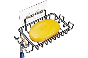 Nieifi Soap Dish Holder: Adhesive Shower Organizer for Bathrooms