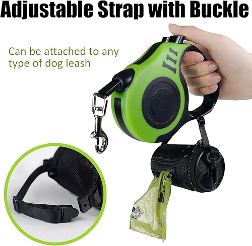 Miniatura 4 de Aosbos Soporte para bolsa de excrementos de perro para correa, dispensador de bolsas de basura de perro, bolsa pequeña con cremallera con correa