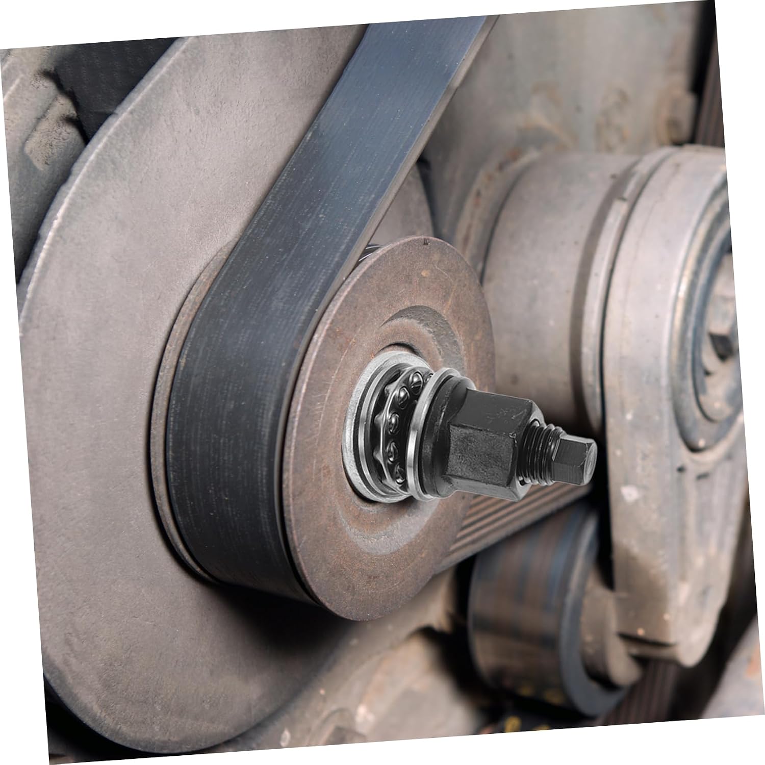 Luxshiny Harmonic Install Tool with Thrust Bearing Crank Pulley Installation Tool for Smooth and Reduced Vibrations Automotive Applications